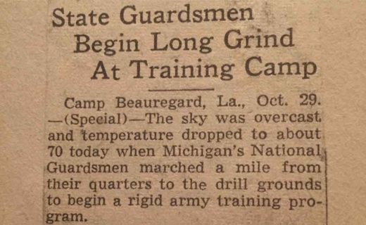 State Guardsmen begin long grind at training camp.