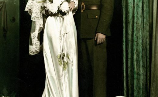 Carl and Frances Hladin Stenberg wedding - 1941
