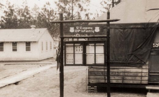 Company G Street, Camp Livingston, Louisiana, WWII