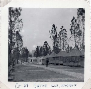 Company Street, Camp Livingston, Louisiana, 1941