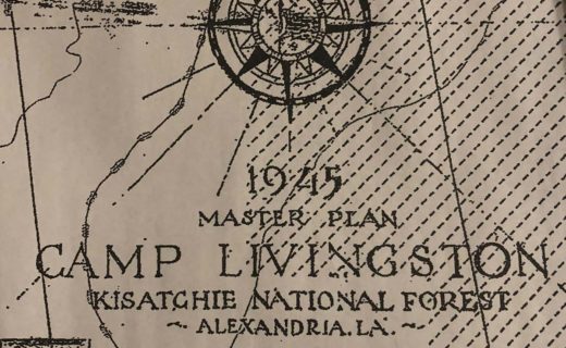 Camp Livingston Master Plan map from 1945, Alexandria, LA, National Guard